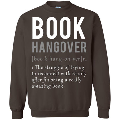 Book Hangover Definition Book Worm Reading Lover T-shirt Dark Chocolate
