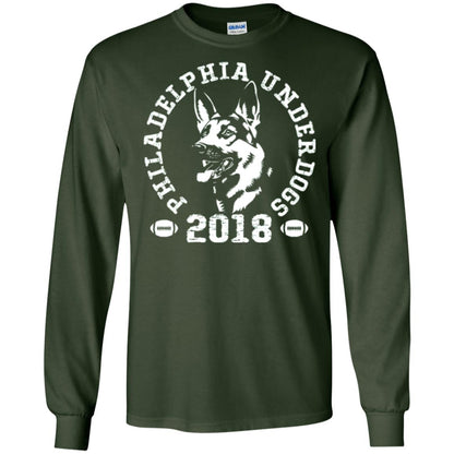 Dog Lover T-shirt Philadelphia Underdogs T-shirt Forest Green