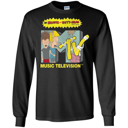 Mtv Logo T-shirt Beavis And Butt Head Black