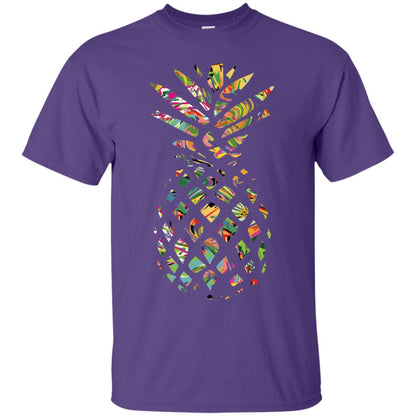 Pineapple Summer Vacation T-shirt Purple