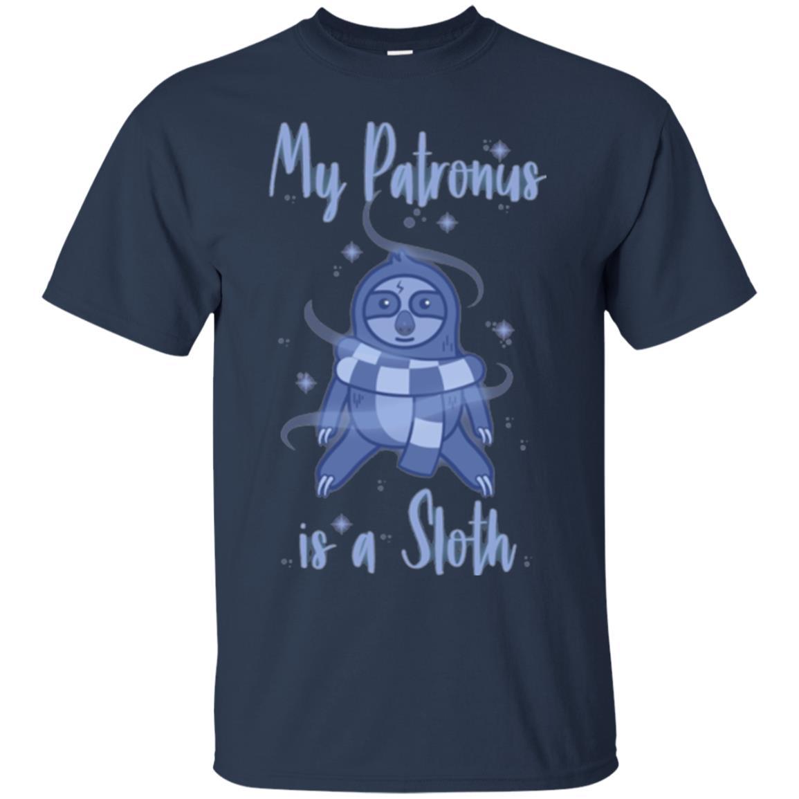 Film T-shirt My Patronus Is A Sloth T-shirt Navy