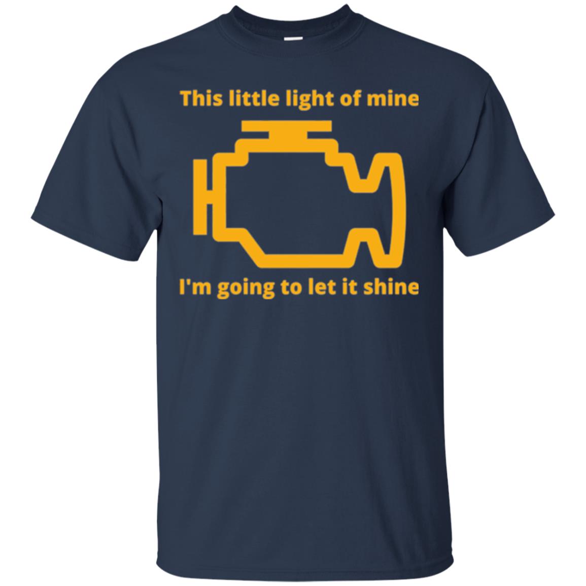 This Little Light Of Mine - Check Engine Light T-shirt Navy