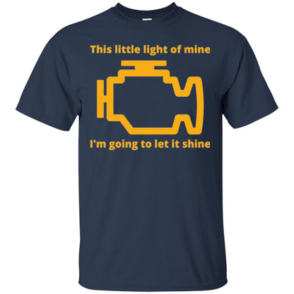 This Little Light Of Mine - Check Engine Light T-shirt Navy