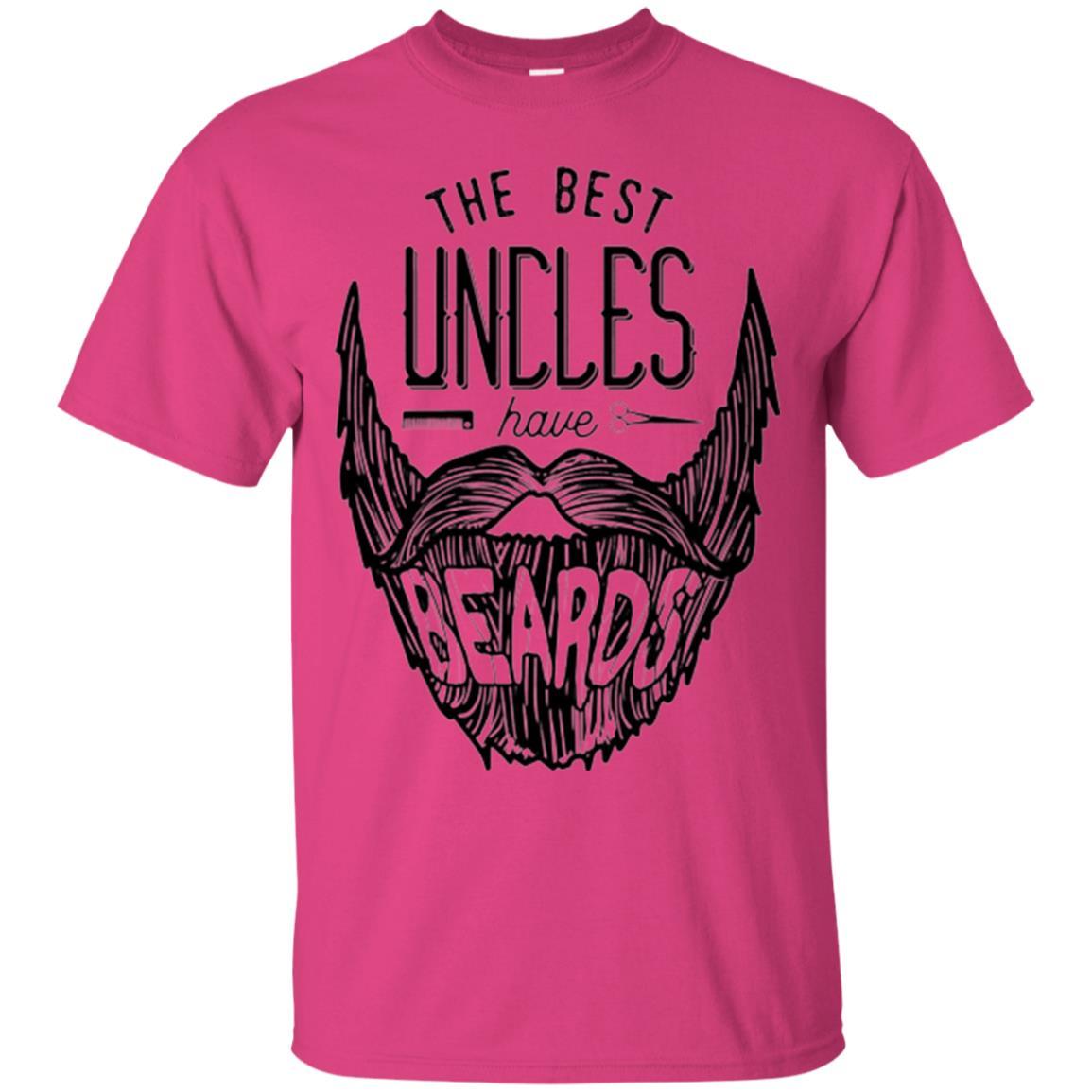 Funny Uncle T-shirt The Best Uncles Have Beards Heliconia