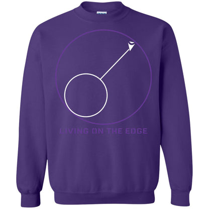 Gamer T-shirt Living On The Edge Run From The Storm Purple