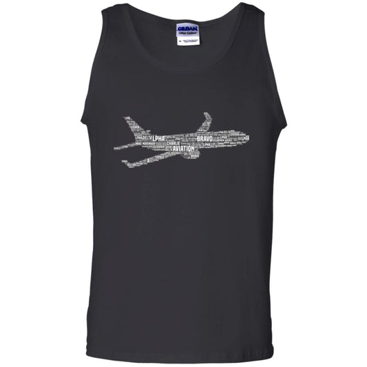 Alphabet Airplane Pilot T-shirt Black