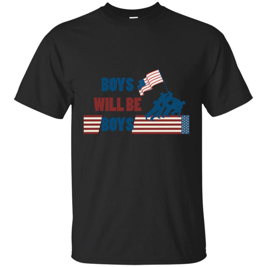 Boys Will Be Boys Military Shirt Black