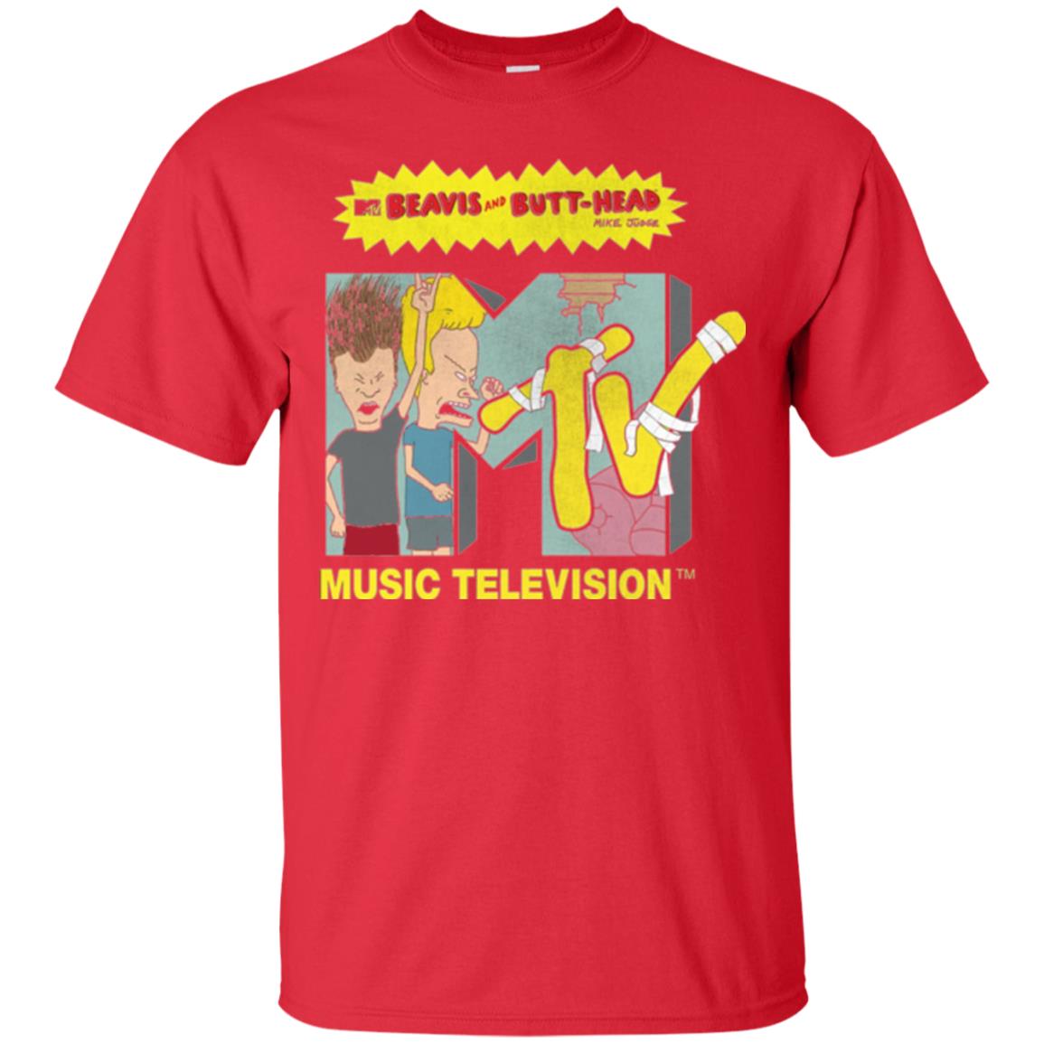 Mtv Logo T-shirt Beavis And Butt Head Red