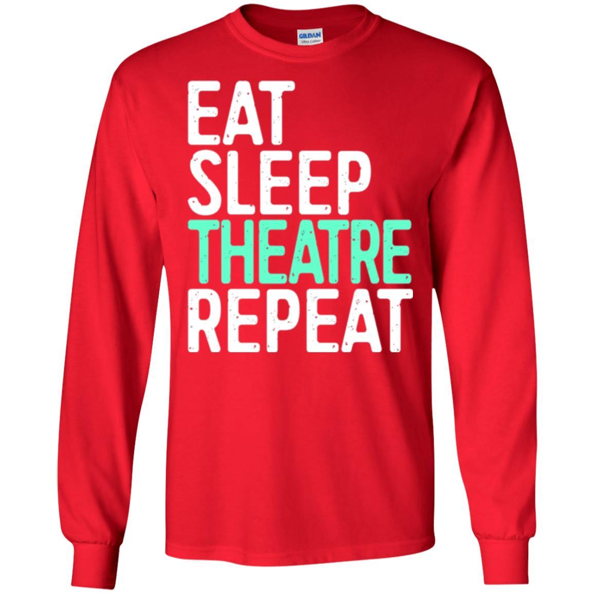 Actor T-shirt Eat Sleep Theatre Repeat T-shirt Red