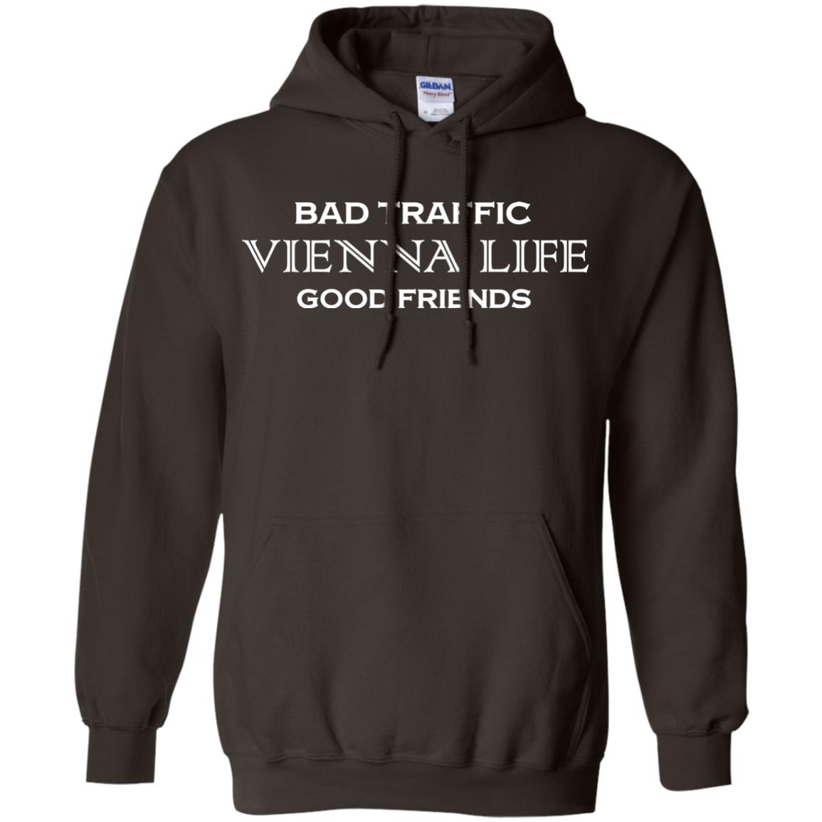 Bad Traffic Vienna Life Good Friends Shirt Dark Chocolate