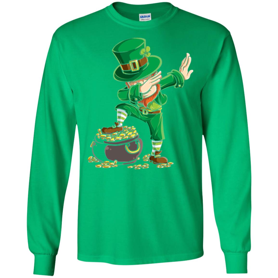 Dabbing Leprechaun Saint Patrick's Day T-shirt Irish Green