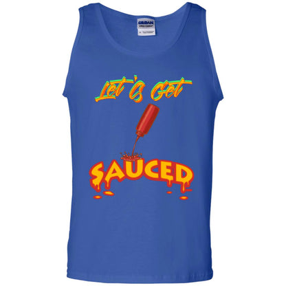 Let's Get Sauced Thanksgiving X-mas Gift Shirt Royal