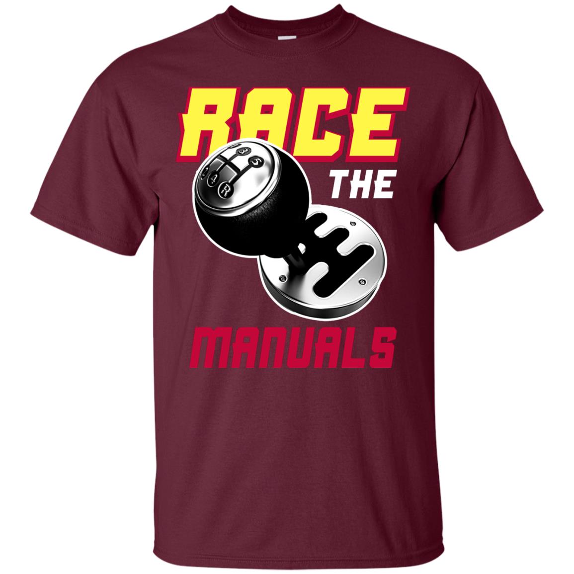 Race The Manuals Racing Shirt Maroon