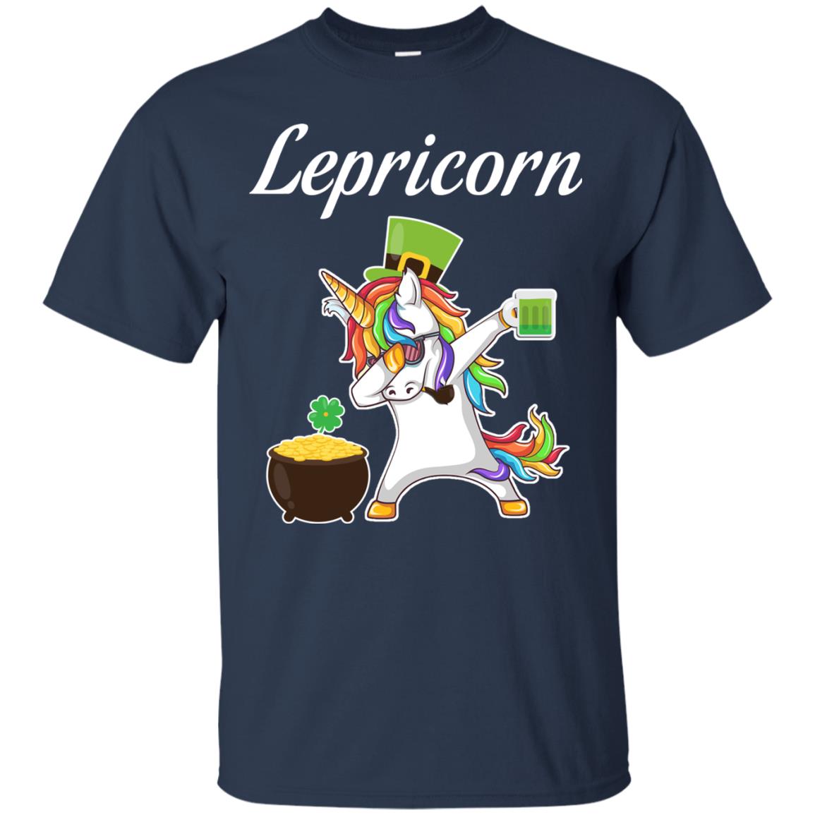 Lepricorn Saint Patrick's Day T-shirt Navy