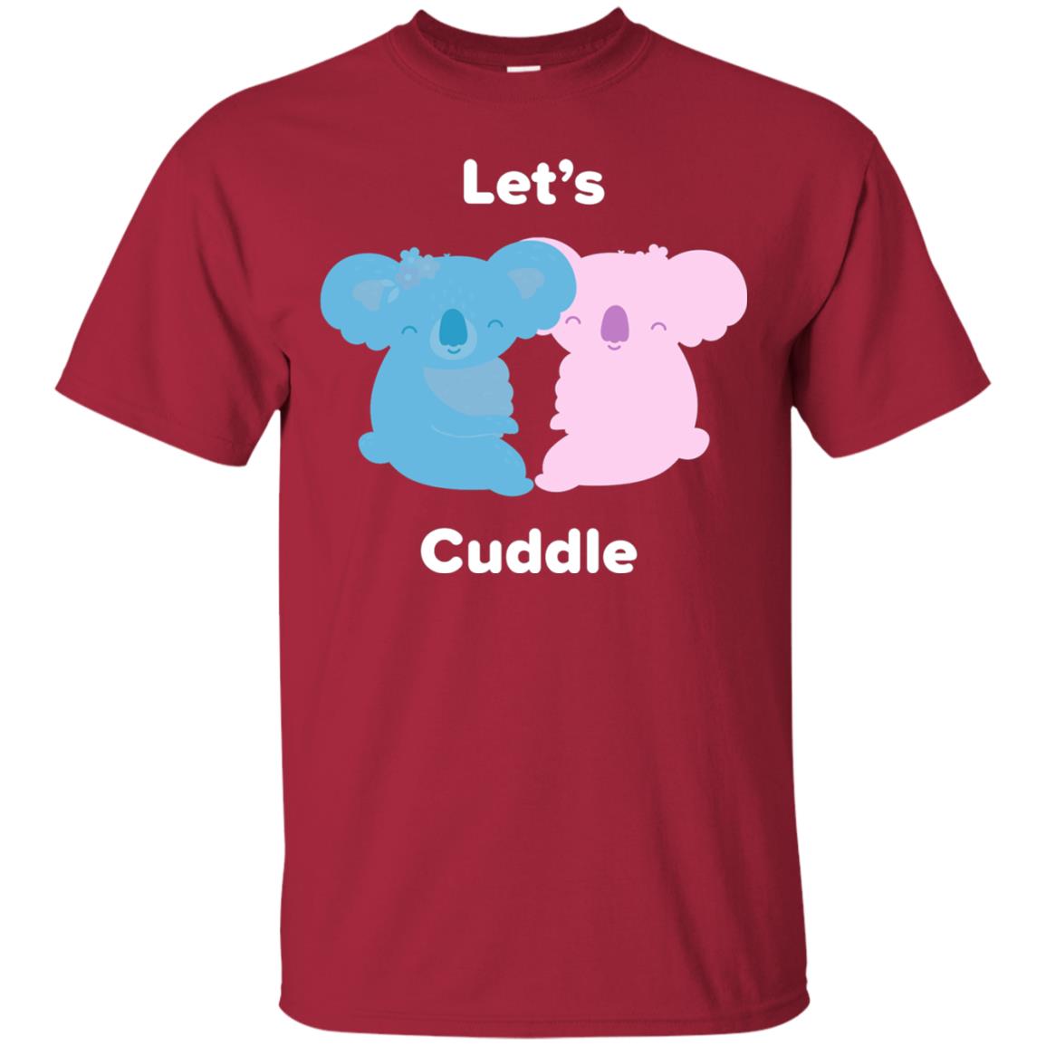 Lets Cuddle Koala Bear T-shirt Cardinal