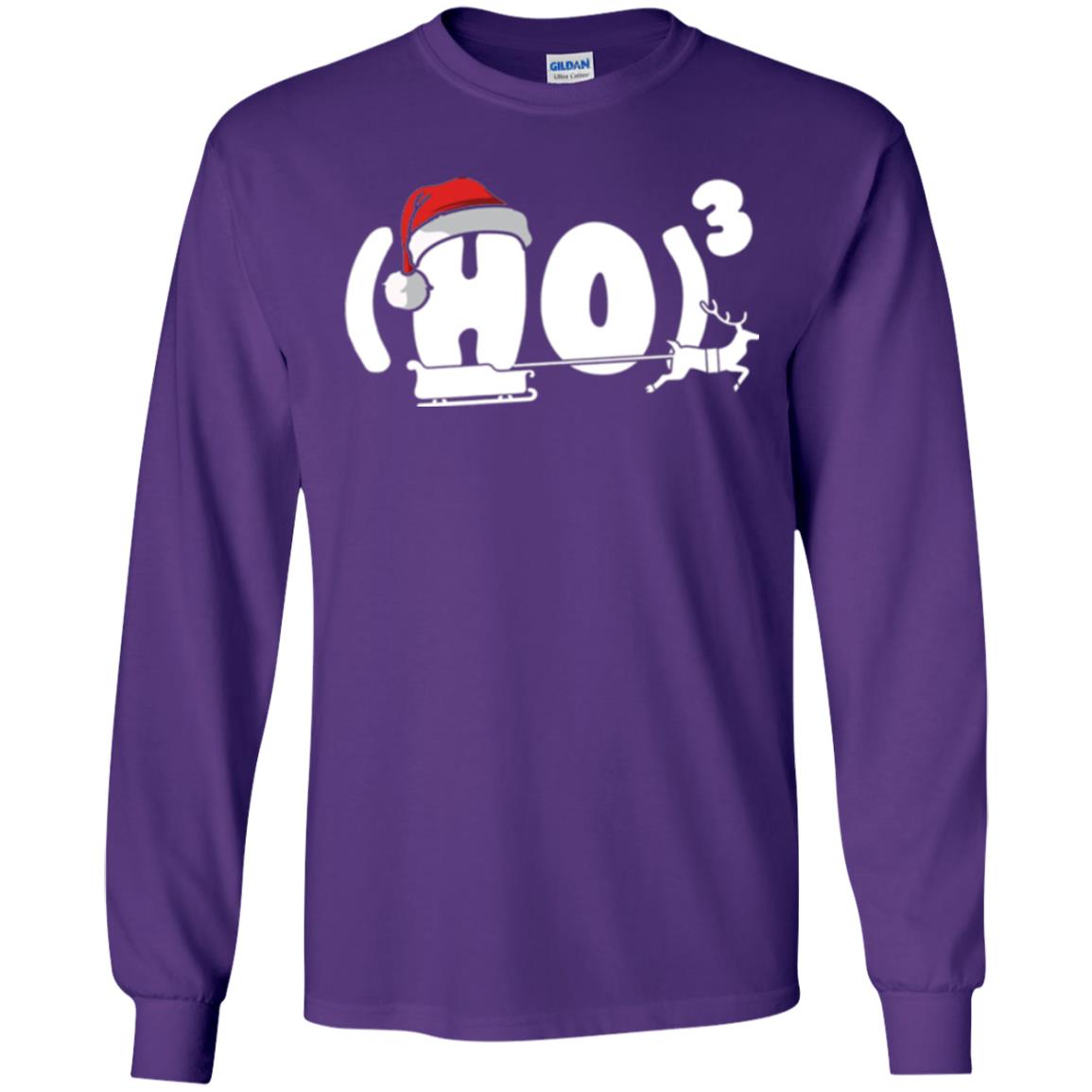 Christmas T-shirt Ho Ho Ho Purple