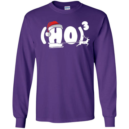Christmas T-shirt Ho Ho Ho Purple