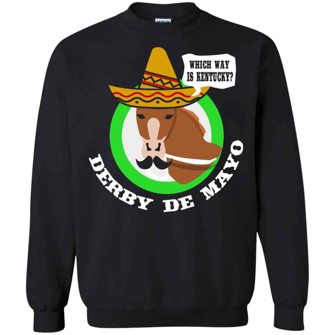 Derby De Mayo Kentucky Sombrero Mexican Horse Race T-shirt Black