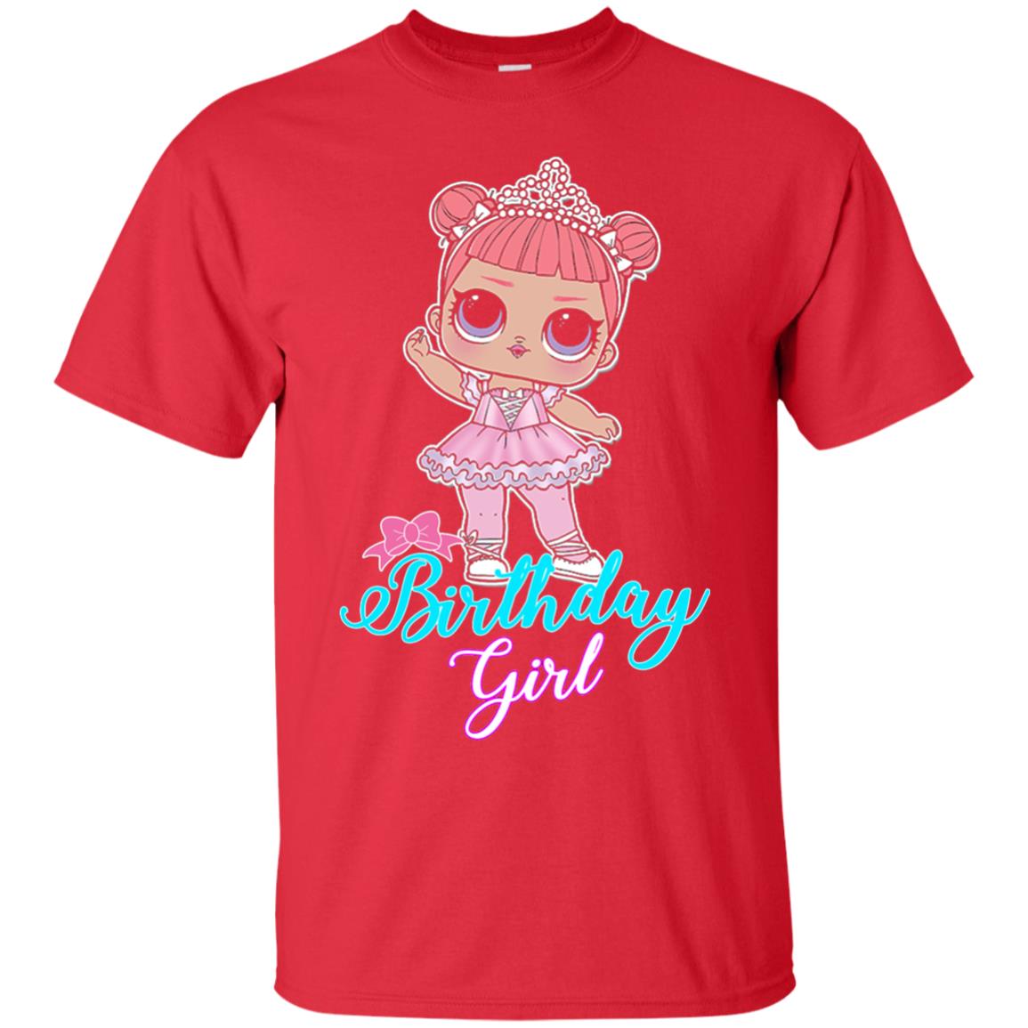 Doll Birthday Girl #squadgoals T-shirt Red
