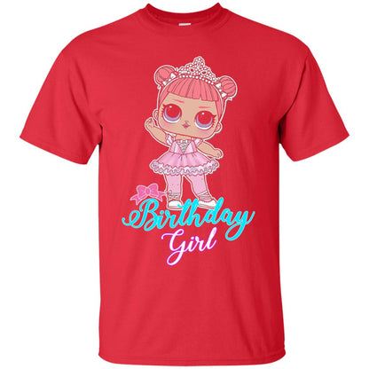 Doll Birthday Girl #squadgoals T-shirt Red