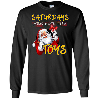 Saturdays Are For The Toys Santa X-mas Gift Shirt Black