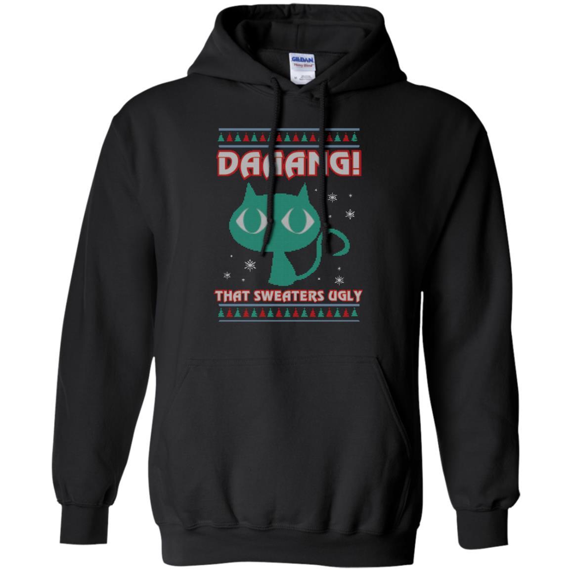 Cat Lovers T-shirt Daaang! That Sweaters Ugly Black