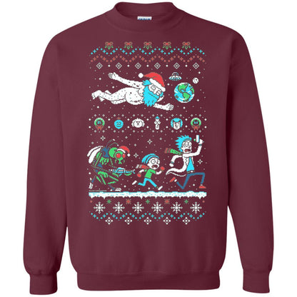 Rick And Morty T-Shirt Maroon