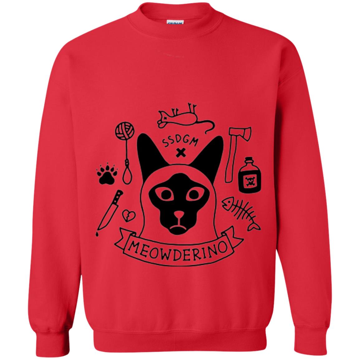 Meowderino T-shirt True Crime Cat Red
