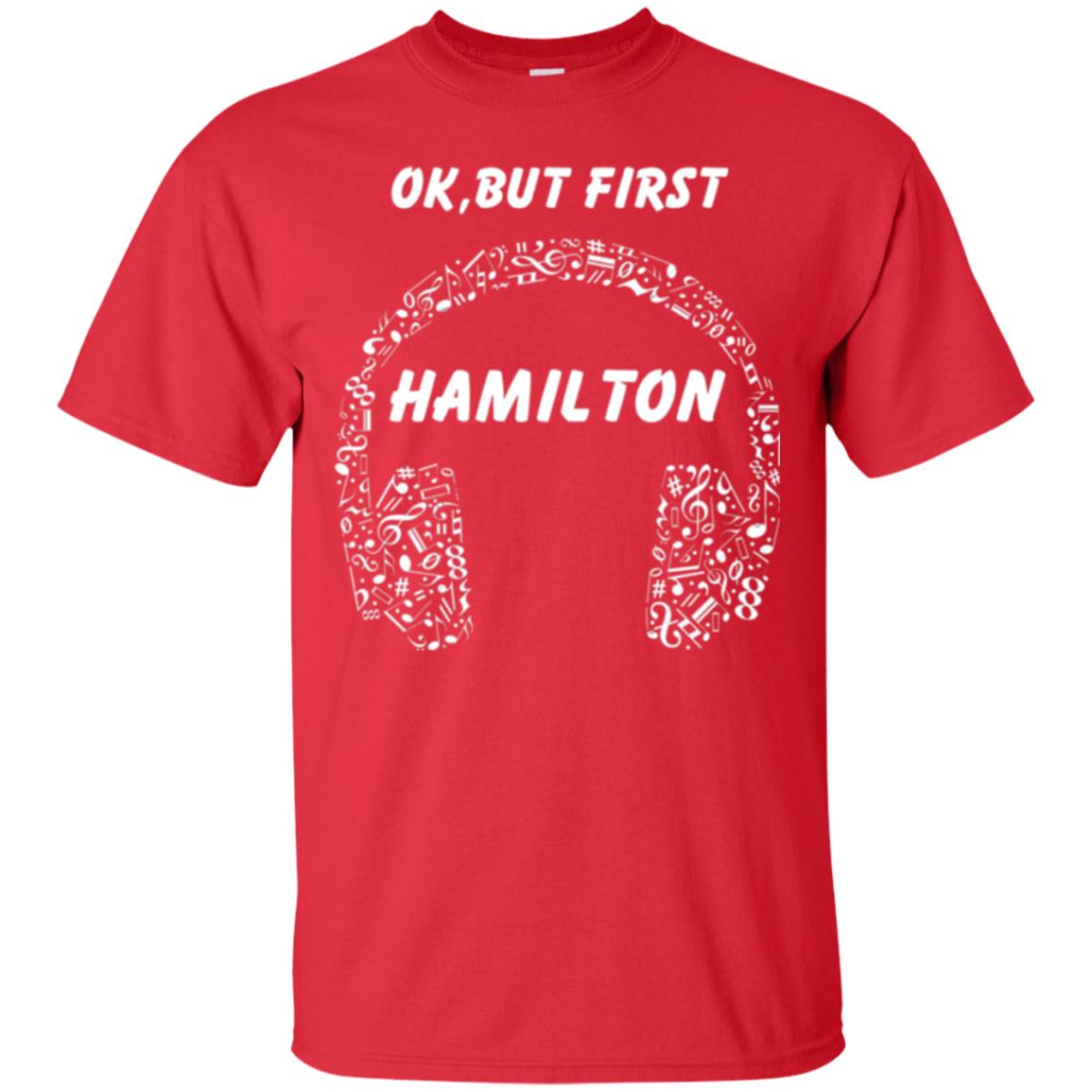 An American Musical Ok, But First Hamilton Ear Phones Red
