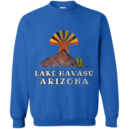 Lake Havasu Arizona T-shirt Flag Inspired Desert Scenery Royal