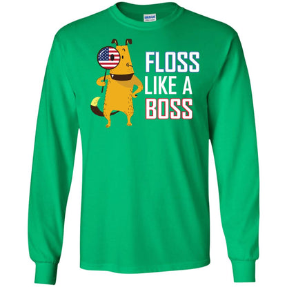 Floss Like A Boss Dog Shirt Irish Green
