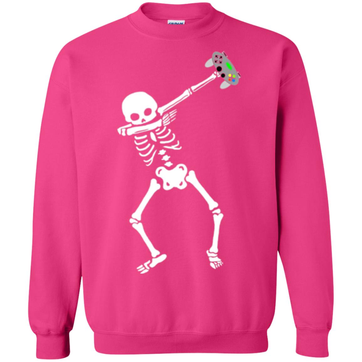 Gamer T-shirt Dabbing Skeleton Heliconia