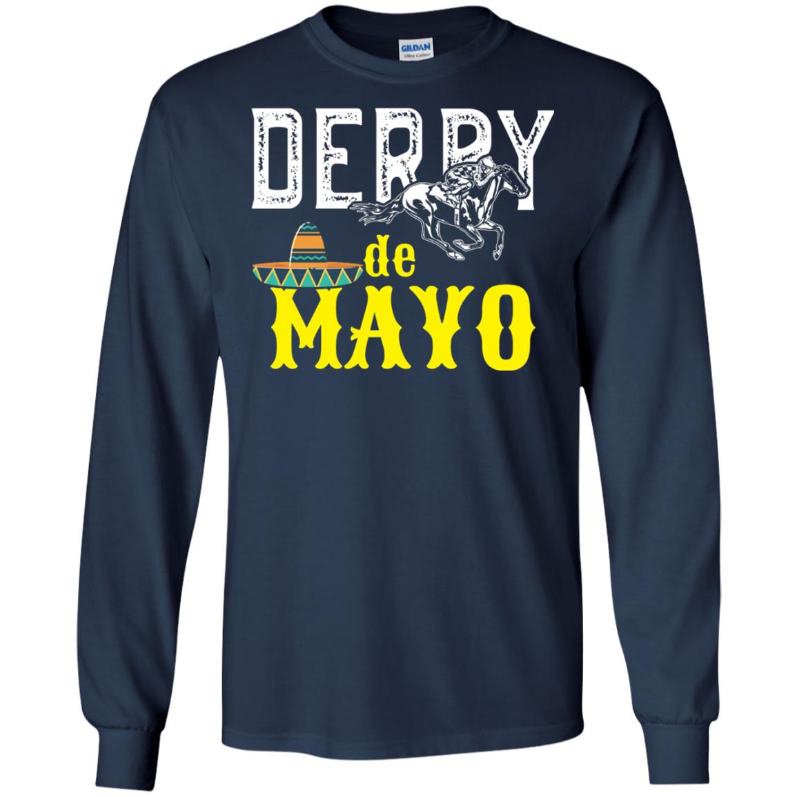 Cinco Derby De Mayo Horse Race Shirt Navy