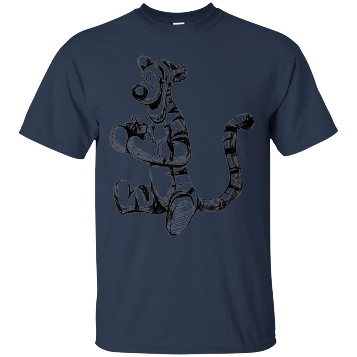 Movie T-shirt Tigger Sketch Navy