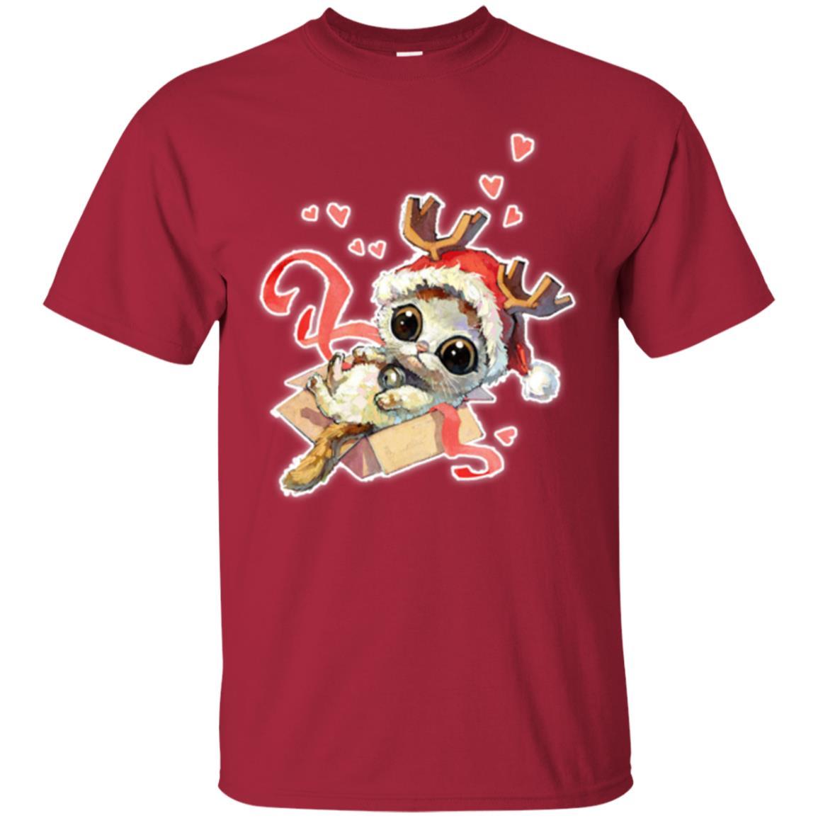 Cat Lover T-shirt Merry Christmas Cardinal