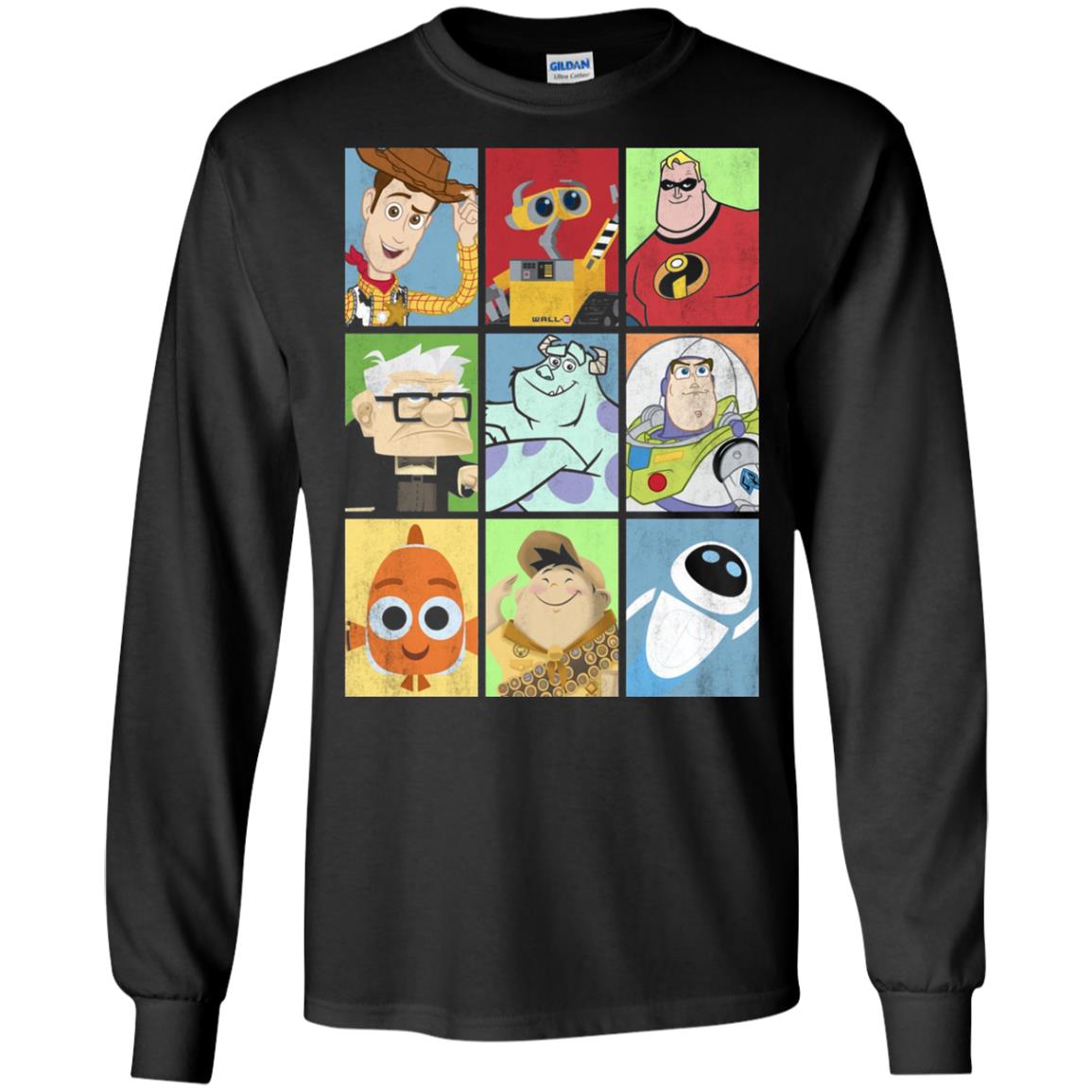 Epic Boxed Up Line Up Character Graphic T-shirt Black