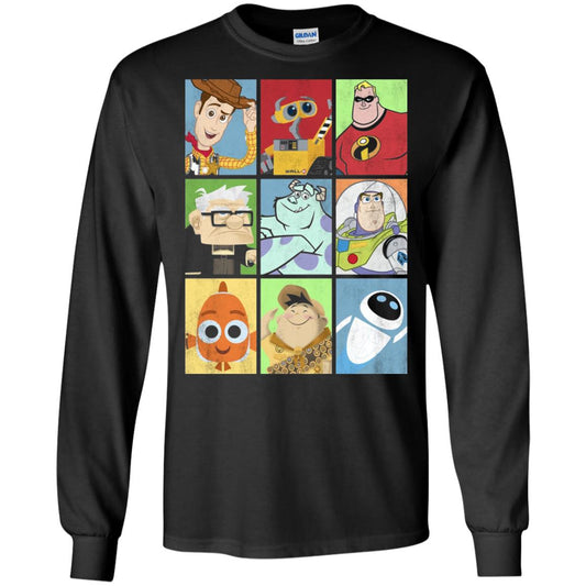 Epic Boxed Up Line Up Character Graphic T-shirt Black