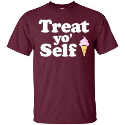 Treat Yo_ Self Ice Cream T-shirt Maroon