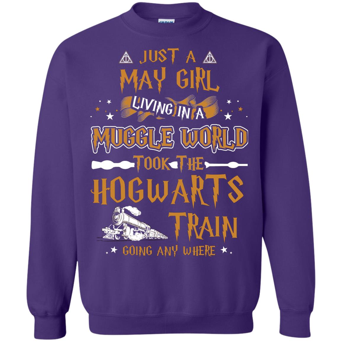 Just A May Girl Living In A Muggle World Took The Hogwarts Train Going Any Where Purple