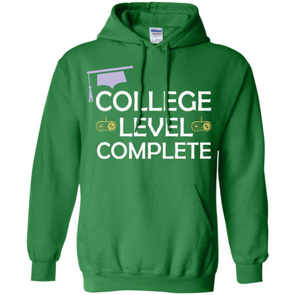 College Level Complete Funny College Graduation Shirt Irish Green