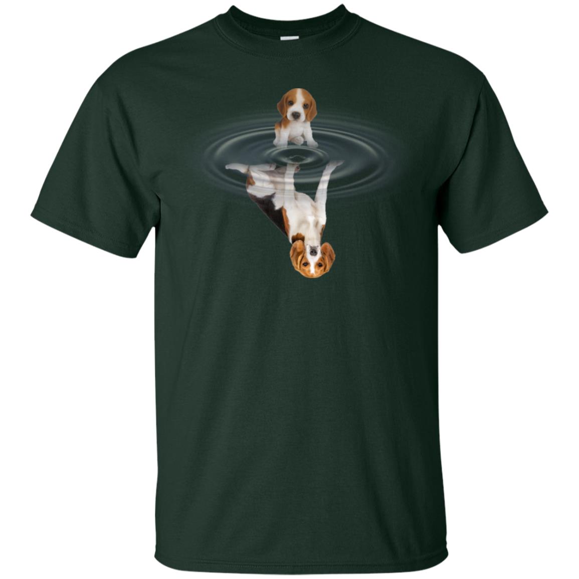 Little Beagle And Big Shadow Shirt Forest