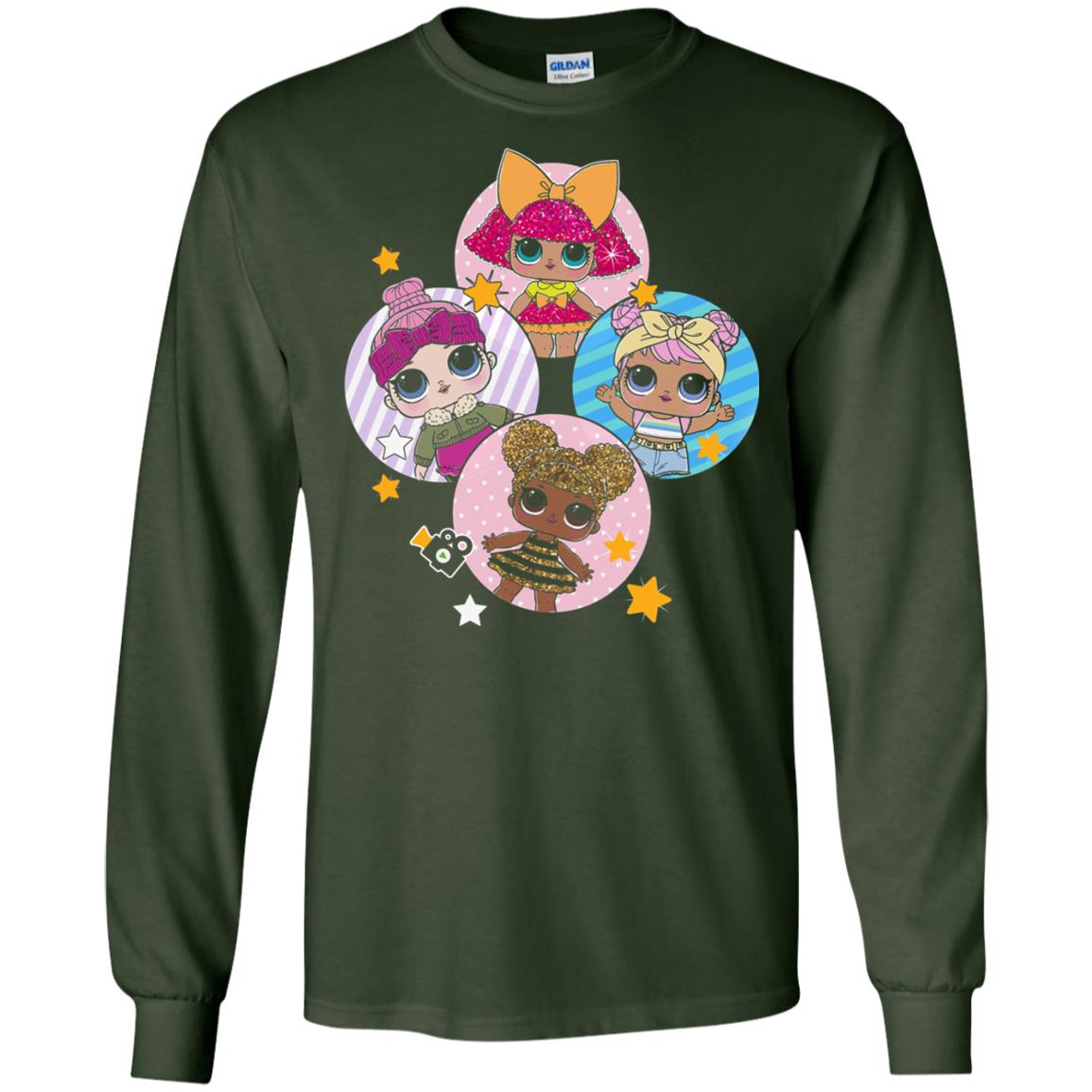 Dolls Lol Birthday #squadgoals Doll Lover T-shirt Forest Green