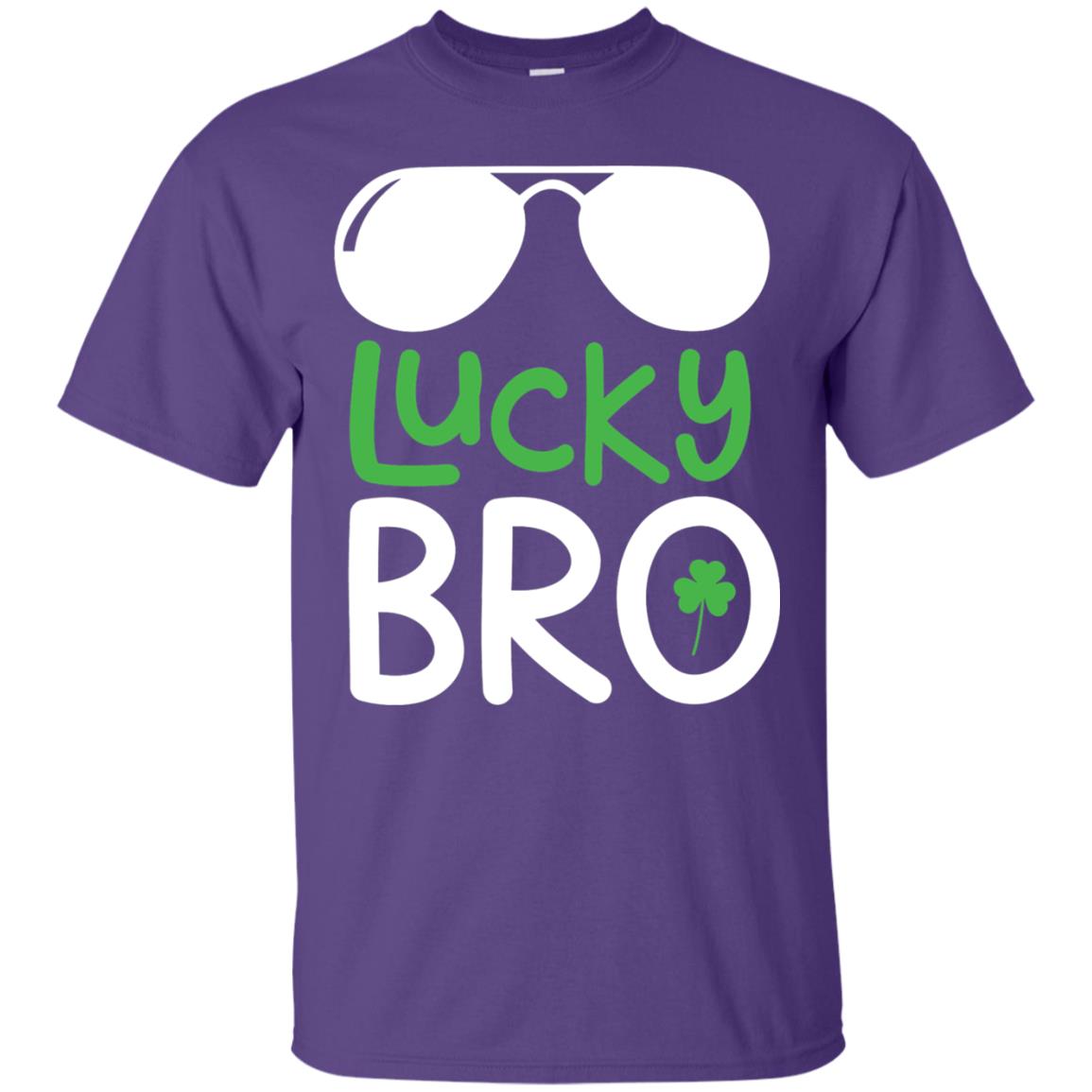 Lucky Bro St. Patrick_s Day T-shirt Purple