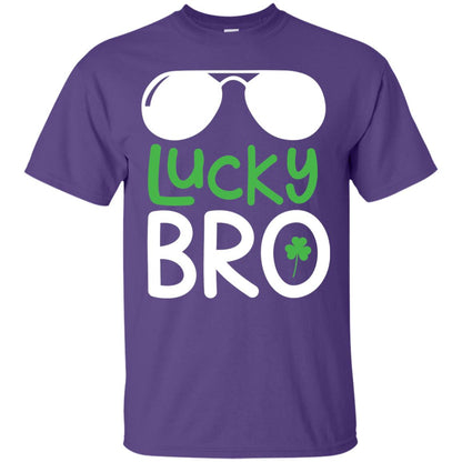 Lucky Bro St. Patrick_s Day T-shirt Purple