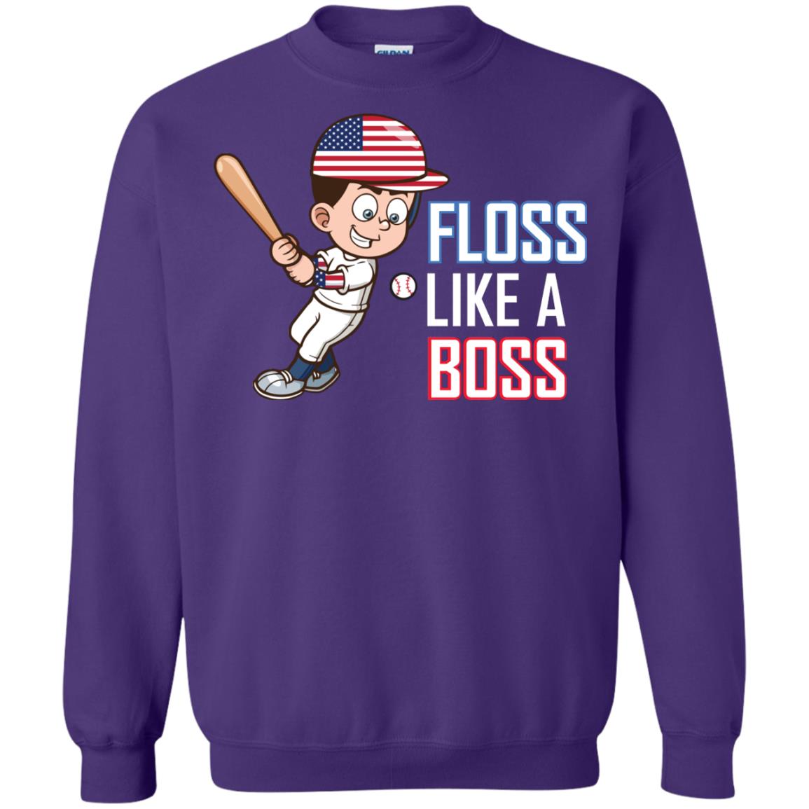 Floss Like A Boss Shirt For Baseball Players Purple