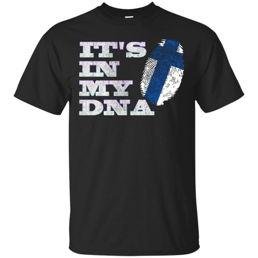 It's In My Dna Finnish Finland Flag Shirt Black