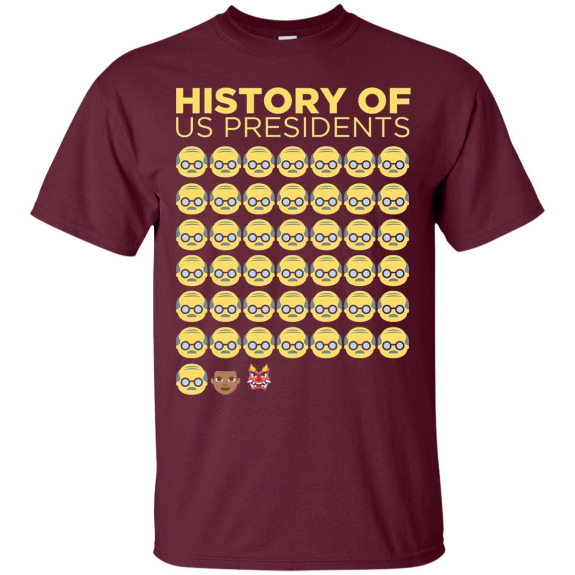 Anti Trump T-shirt History Of Us Presidents Maroon
