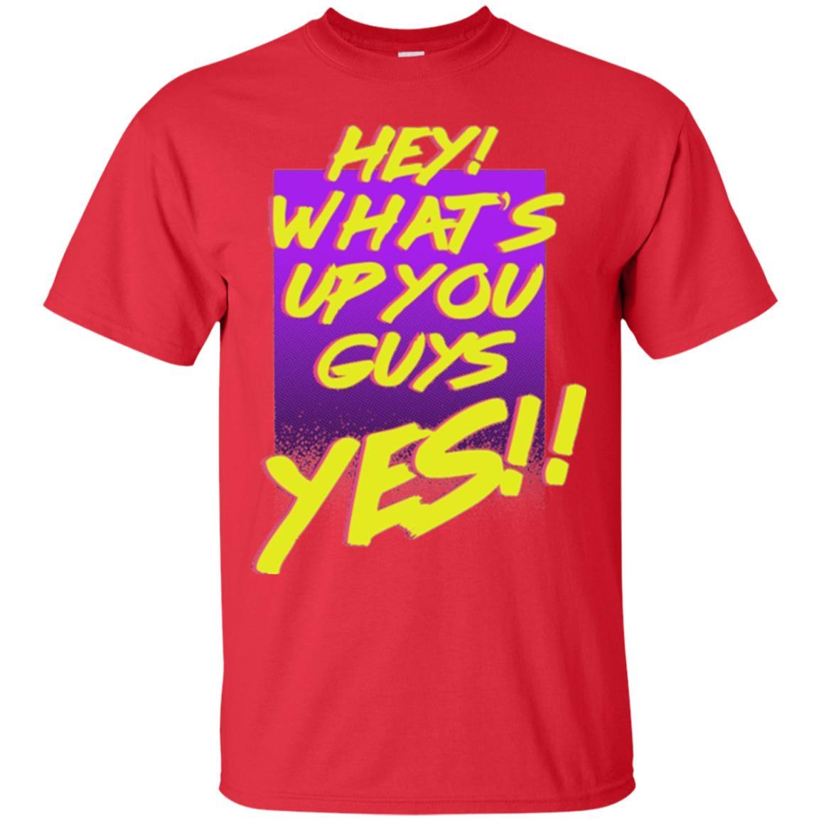 Shane Dawson T-shirt Hey What's Up You Guys Yes Red