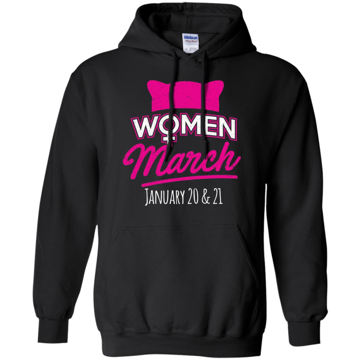 Women's Right T-shirt Women March January 2018 Pussycat Ears Hat