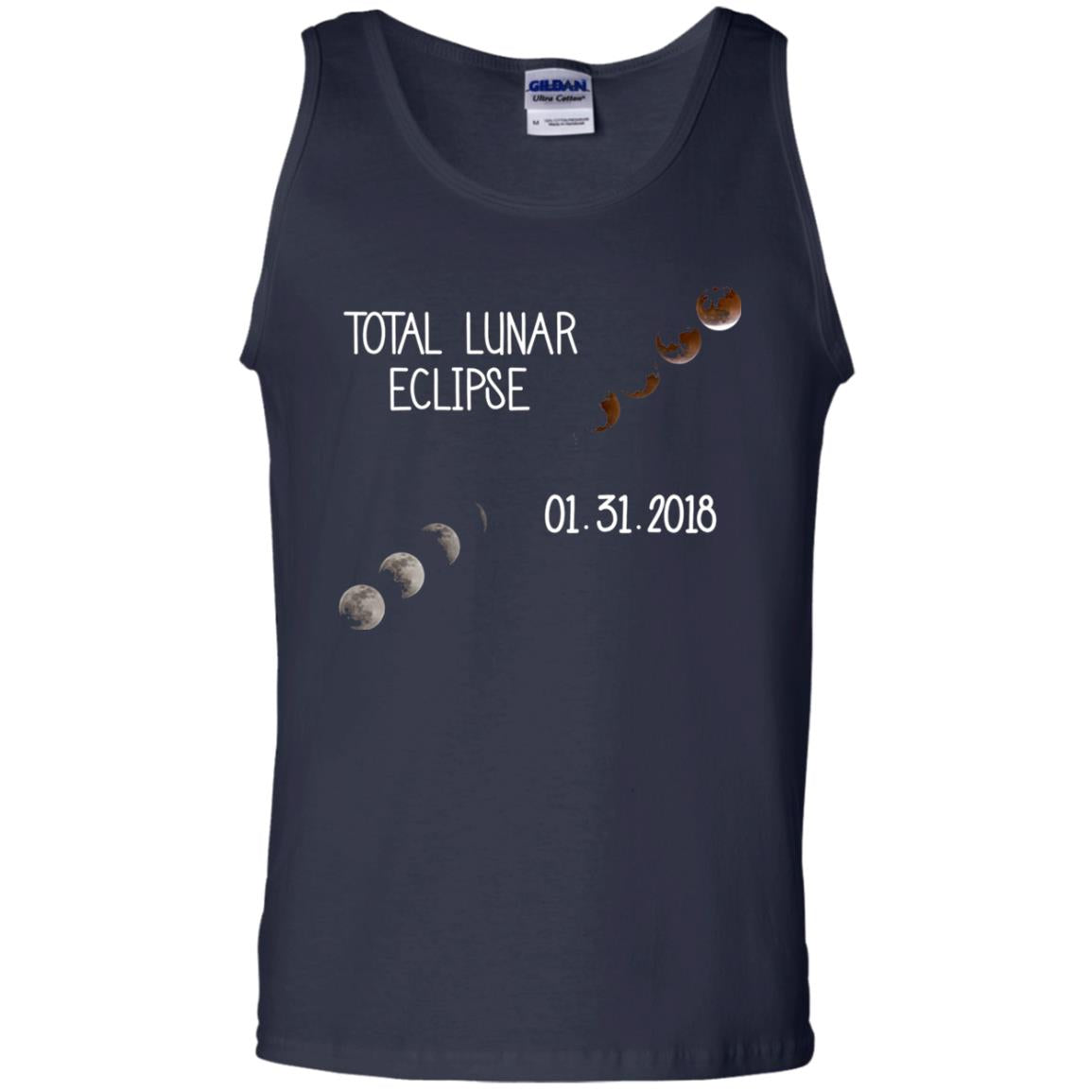 Total Lunar Eclipse 01-31-2018 Celebration Shirt Navy